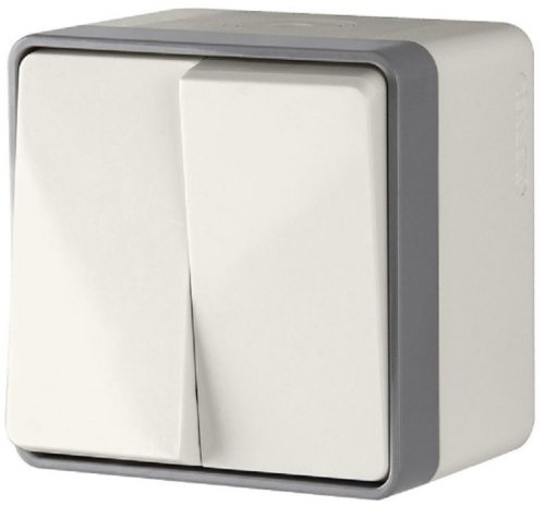 Выключатель накладной Werkel Gallant 2-кл. IP44 слоновая кость фото Выключатель накладной Werkel Gallant 2-кл. IP44 слоновая кость картинка